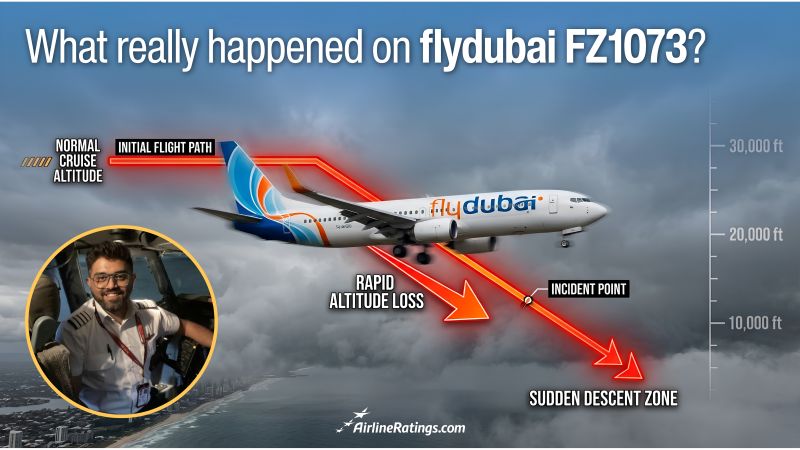 What happened on flydubai flight FZ1073?