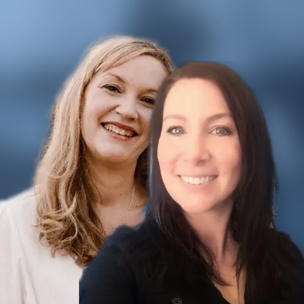 Sharon Petersen and Sandy West