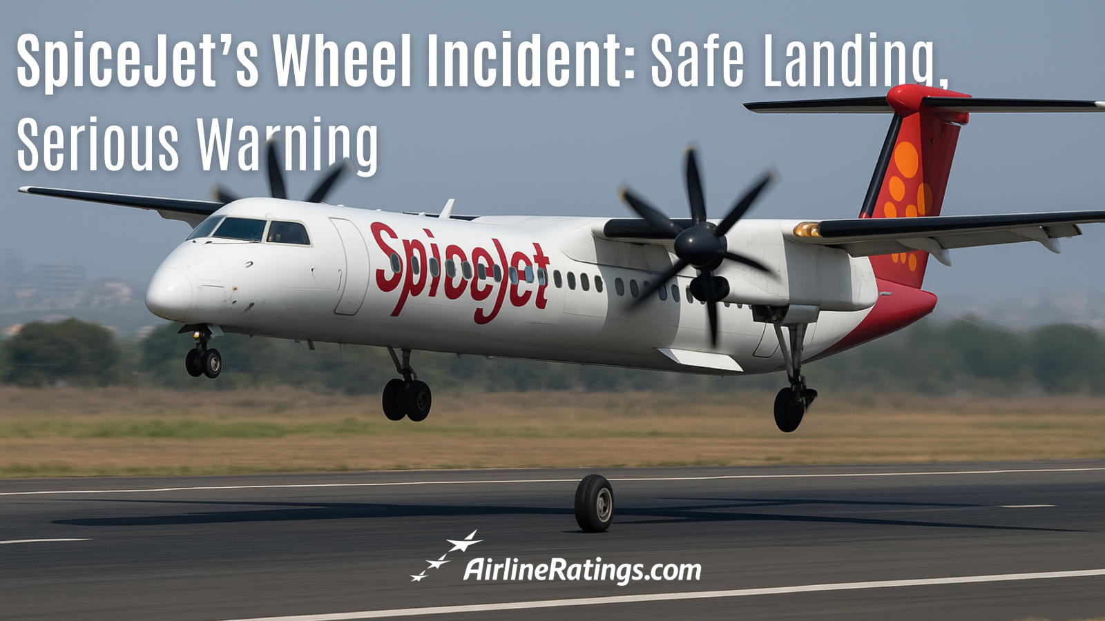 SpiceJet Q400 Loses A Wheel: A Close Call That Raises Bigger Questions