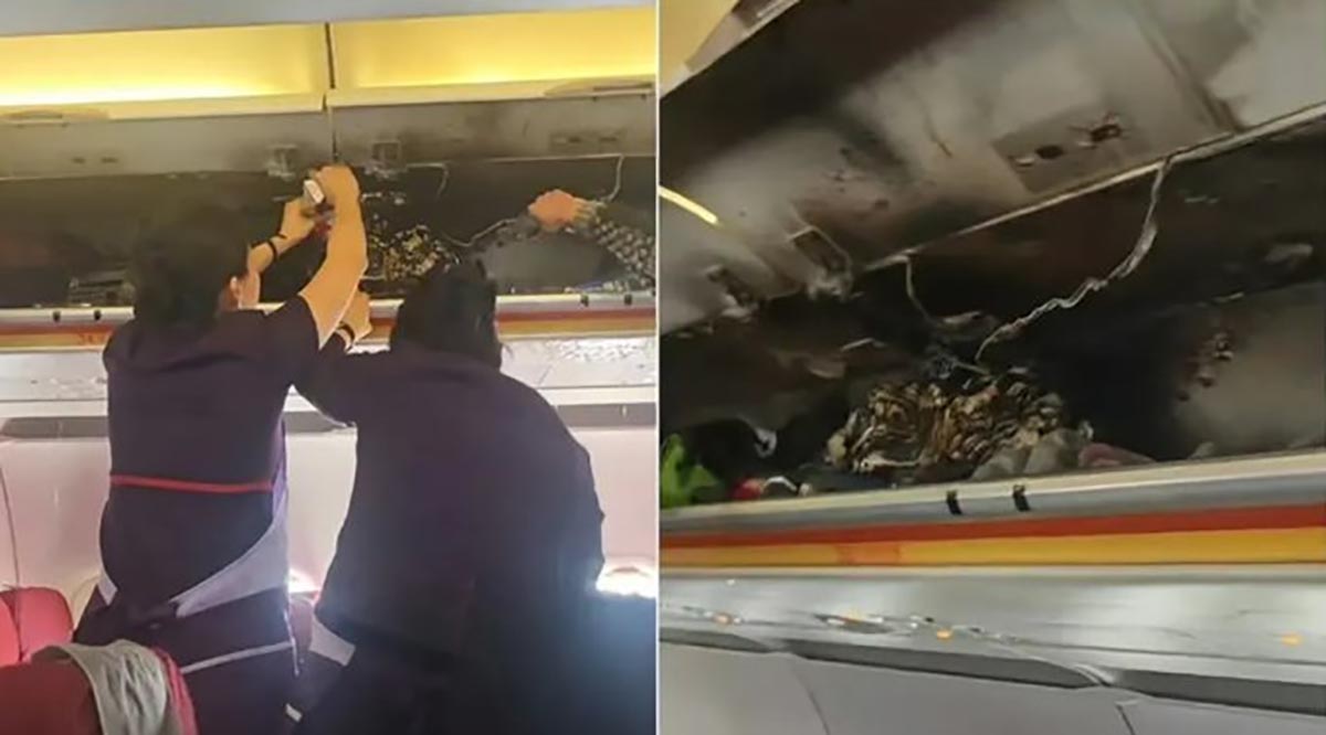 Passenger Panic as Fire Erupts on Hong Kong Airlines Flight