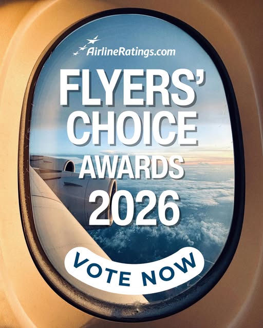 Cast your vote for the world's best airlines in the 2026 Flyers Choice Awards