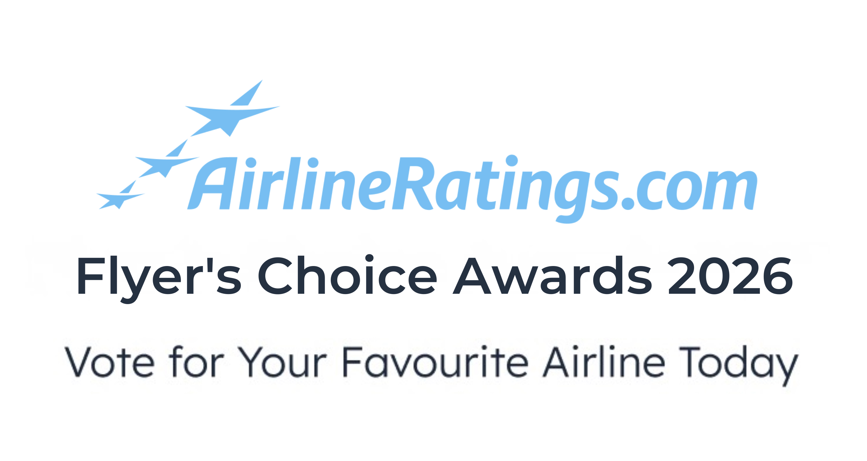 Cast your vote for the world's best airlines in the 2026 Flyers Choice Awards