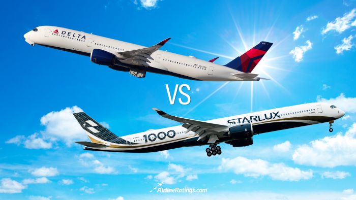 STARLUX vs Delta Airlines from Taipai to North America and beyond