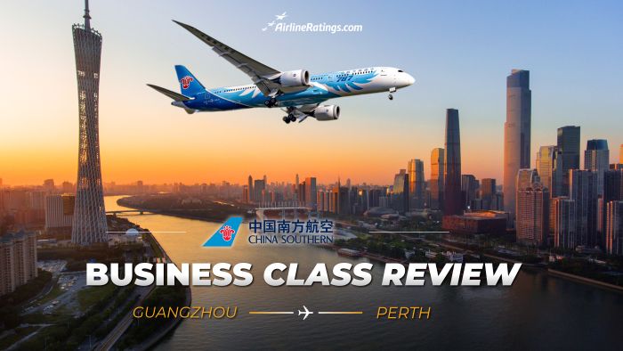 China Southern business class review: Guangzhou to Perth direct
