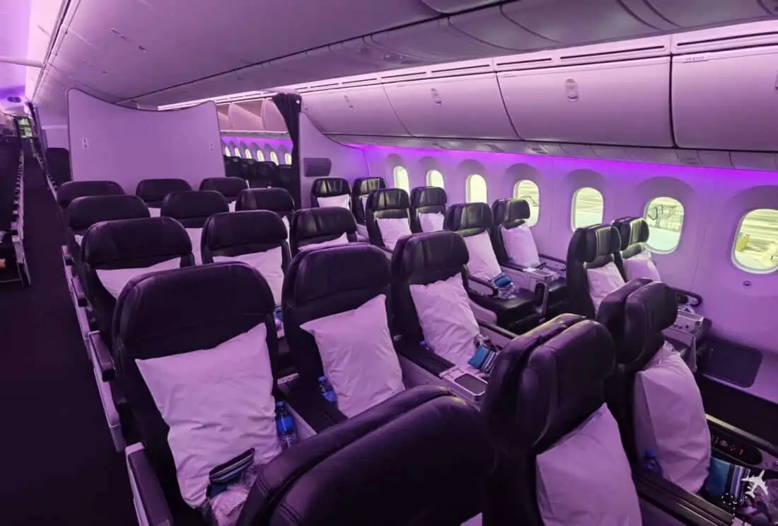 Air New Zealand Premium Economy cabin