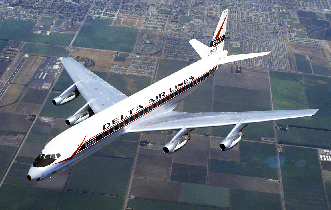 Dramatic images of the world's most rugged airliner - the DC-8