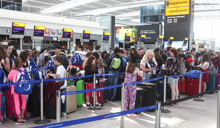 Airports like London's Heathrow can be stressful 