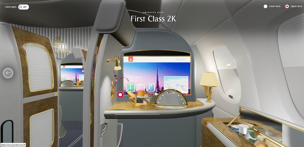 Emirates virtual relaity cabins