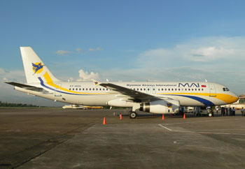 Myanmar Airways International A320 PIcture: MAI