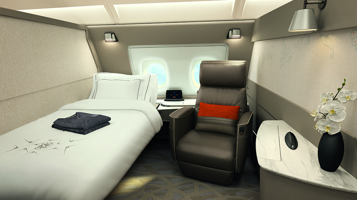 Singapore Airlines new A380 First Class 