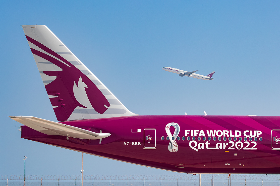 Qatar Airways Unveils Stunning FIFA Colour Scheme Airline Ratings